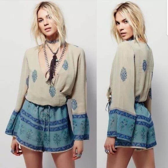 Free People Dresses & Skirts - FREE PEOPLE JANPATH ROMPER BOHO XS